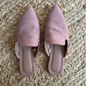 A New Day, size 6.5, suede, pink flats